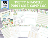 55 Page Color Camping Journal Printable