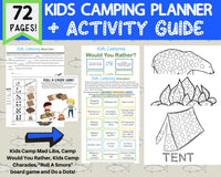 72 Page Kids Camping Planner and Activity {Printable} Book