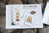 Roll a S'more Camping Game for Kids