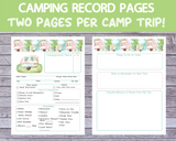 55 Page Color Camping Journal Printable