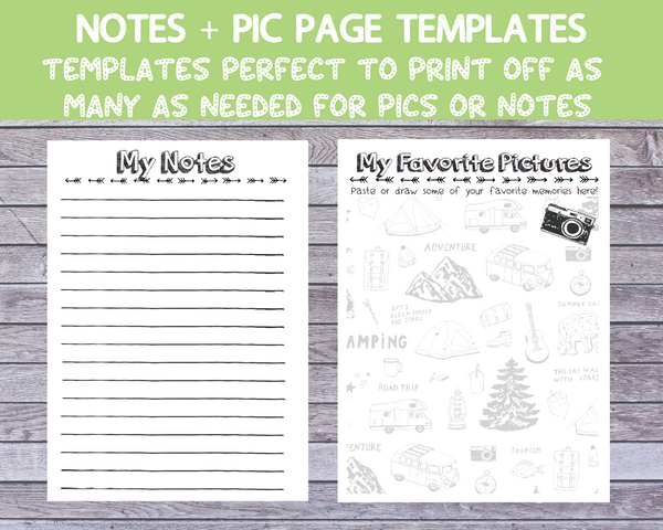 25 Page Printable Kids Camping Journal [Log entries camp charades, cam – The Crazy Outdoor Mama 25-page-printable-kids-camping-journal-log-entries-camp-charades-cam-the-crazy-outdoor-mama